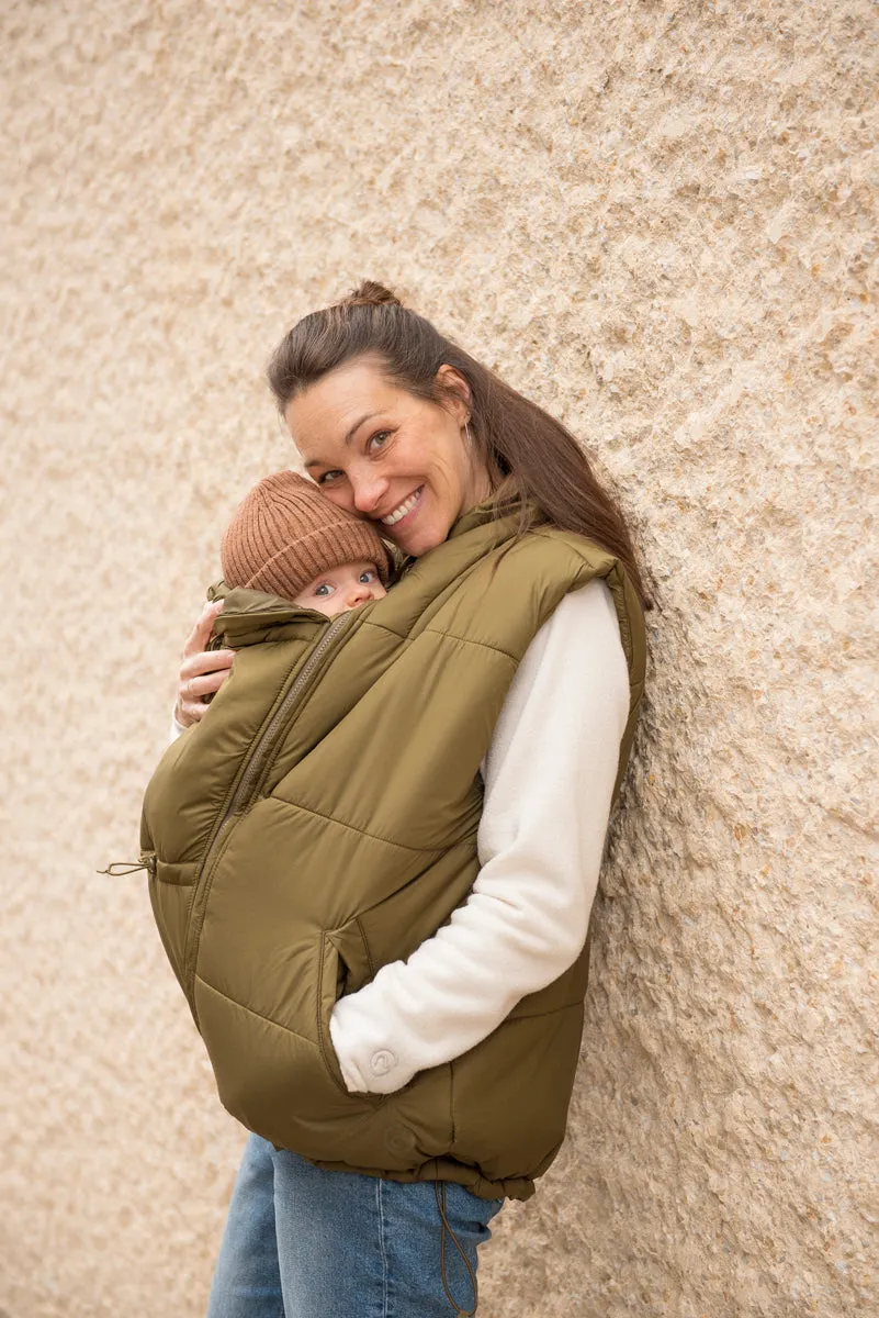 Mamalila Basel Fleece Babywearing Jacket Off-White