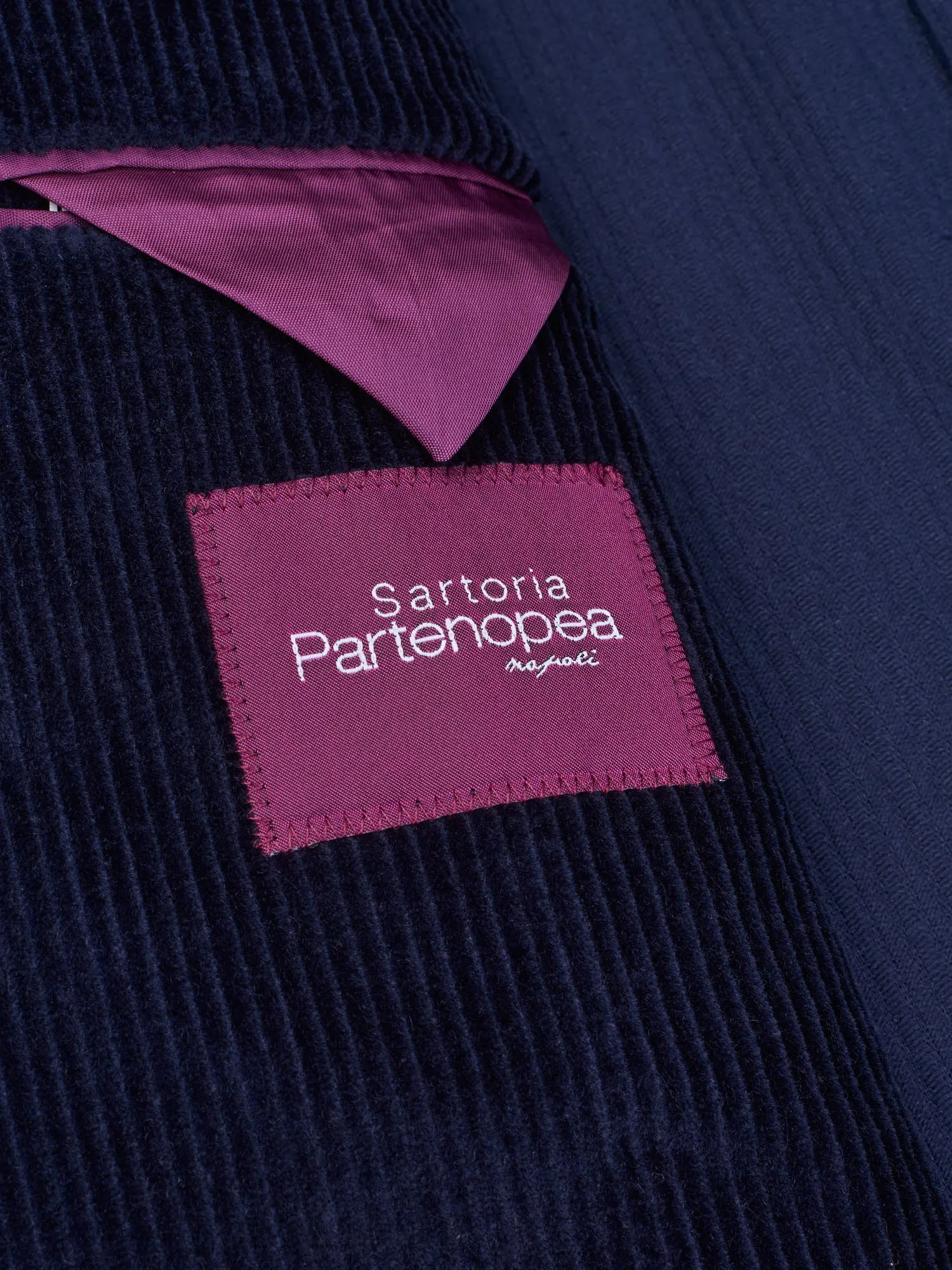 SARTORIA PARTENOPEA Blue Corduroy Cotton Suit EU 50 NEW US 38 40 Current Model